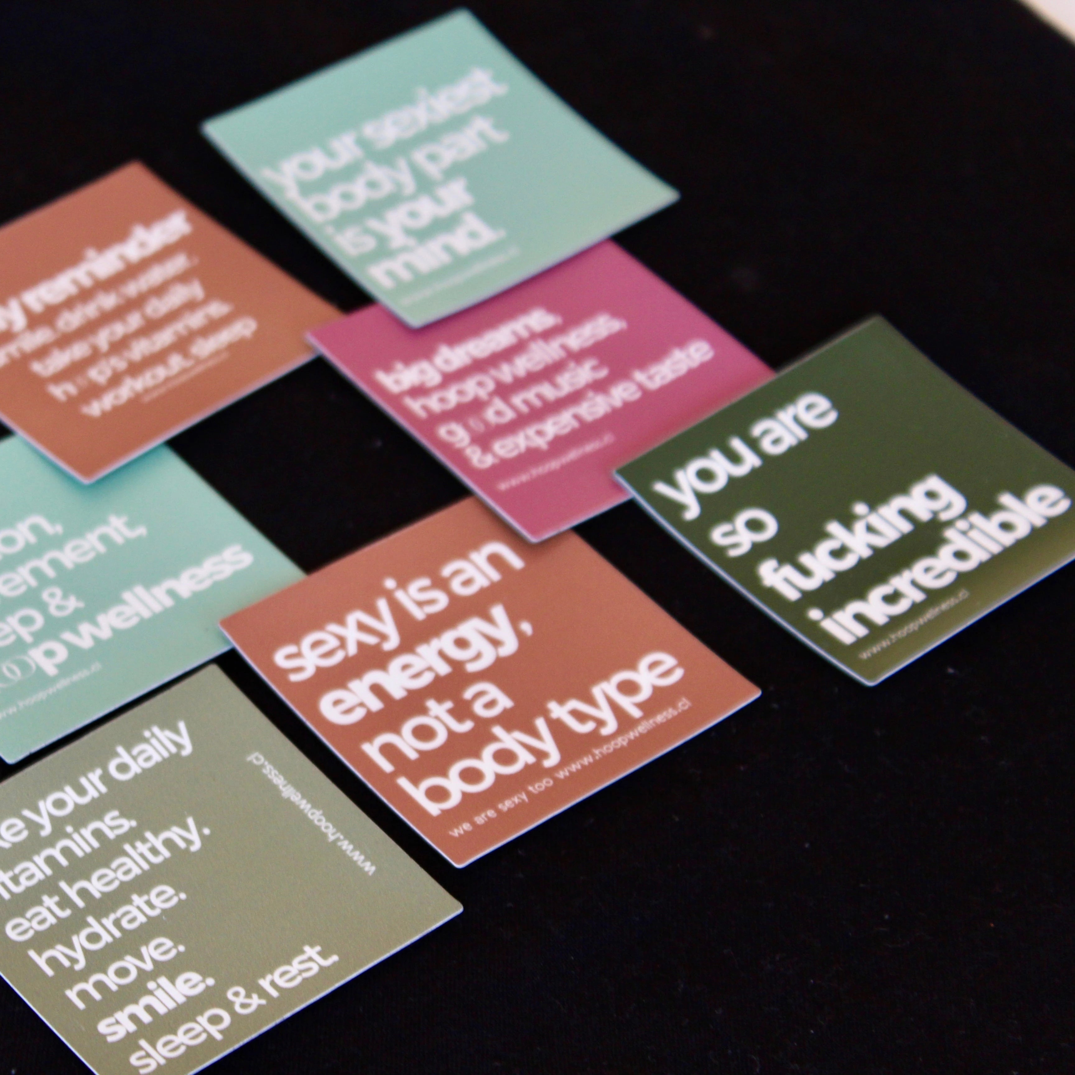 Random Magnet Hoop Wellness Quotes