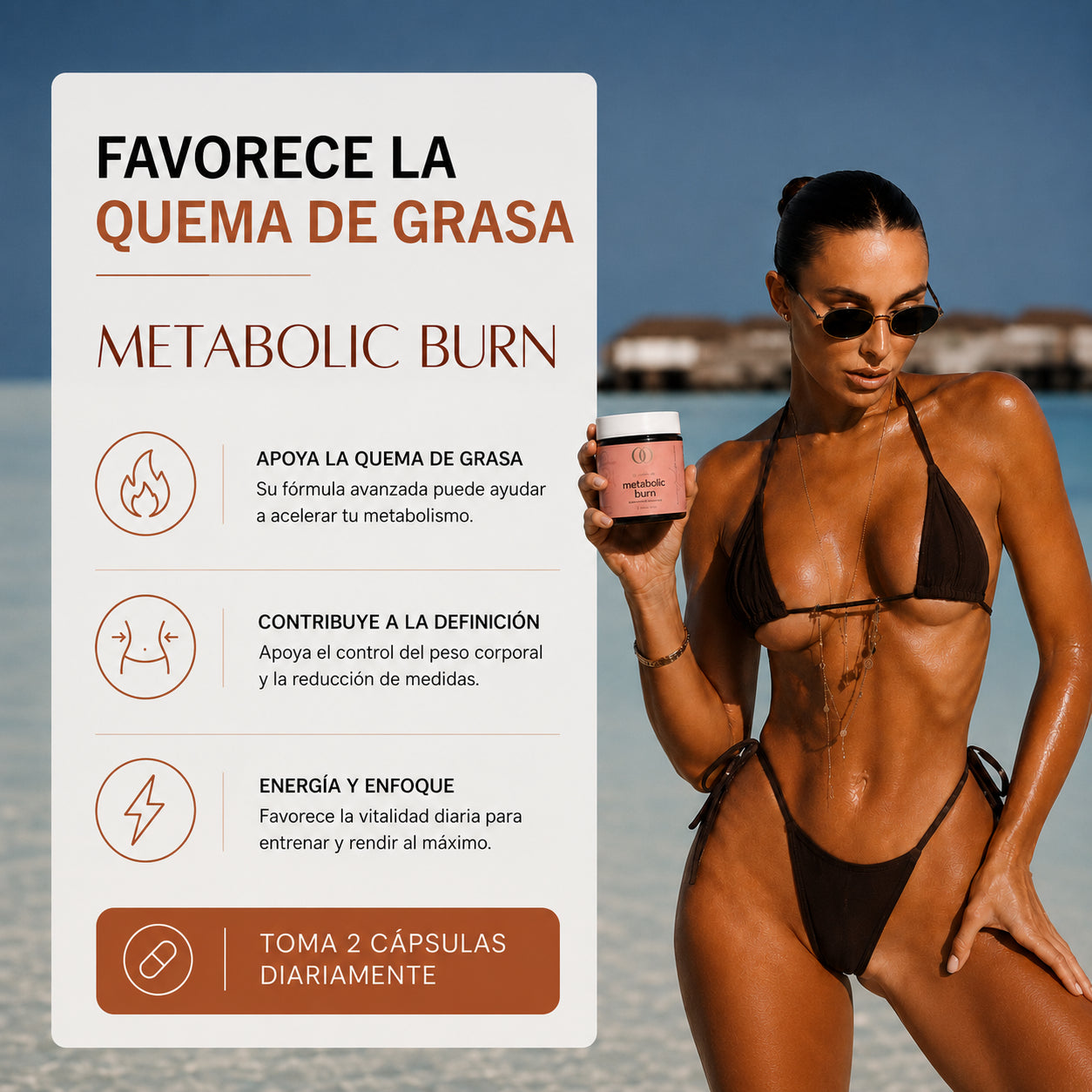 Metabolic burn - energy and burn fat